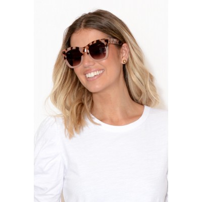 Crush Peach Splice Square Sunglasses