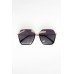 Dionne Black Geometric Sunglasses