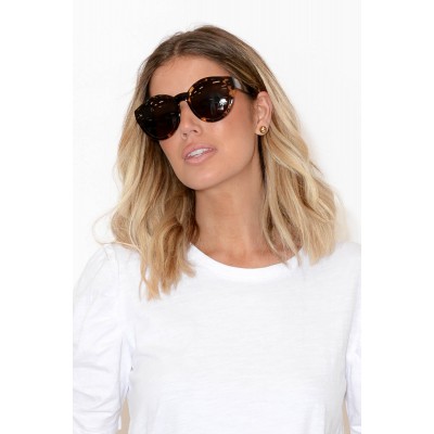 Larchmont Tortoiseshell Rounded Sunglasses