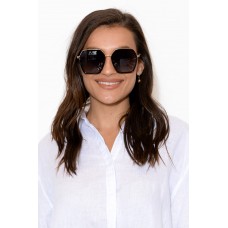 Dionne Black Geometric Sunglasses